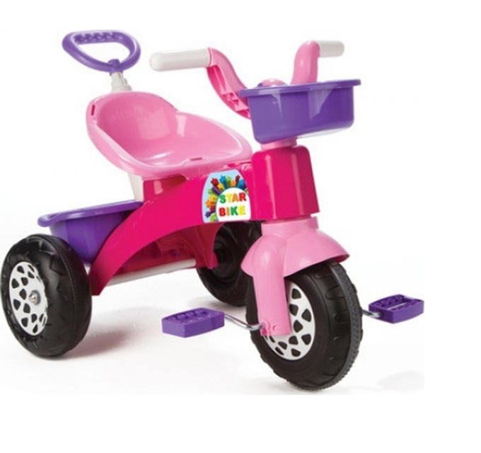 Tricicleta Pilsan Star Pink | 2 Ani+ | Maner Parental