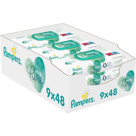 Servetele Pampers Aqua Pure cu Bumbac Organic - imagine 6