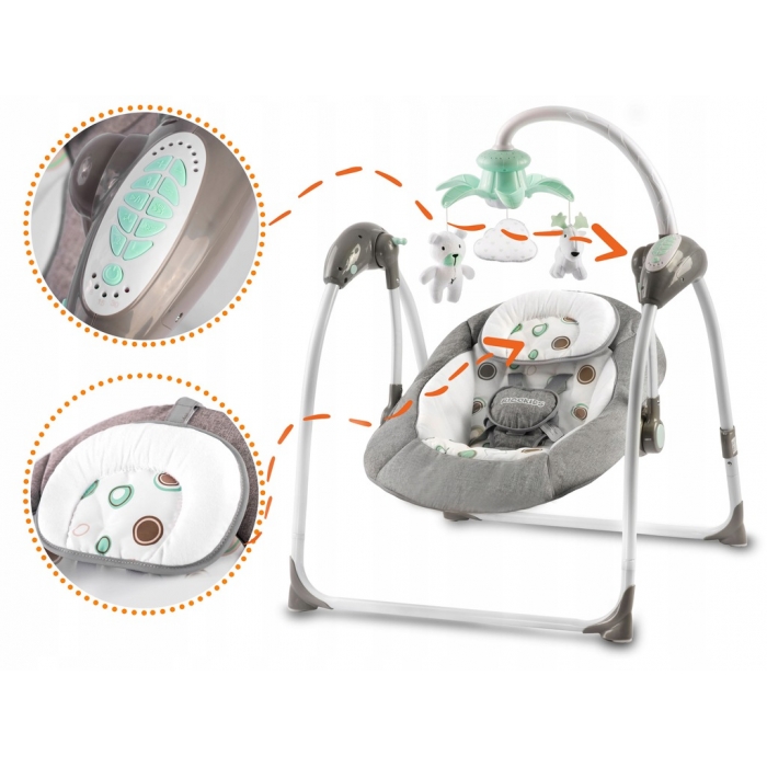 Leagan Electric Ricokids cu Proiector si Muzica - imagine 7