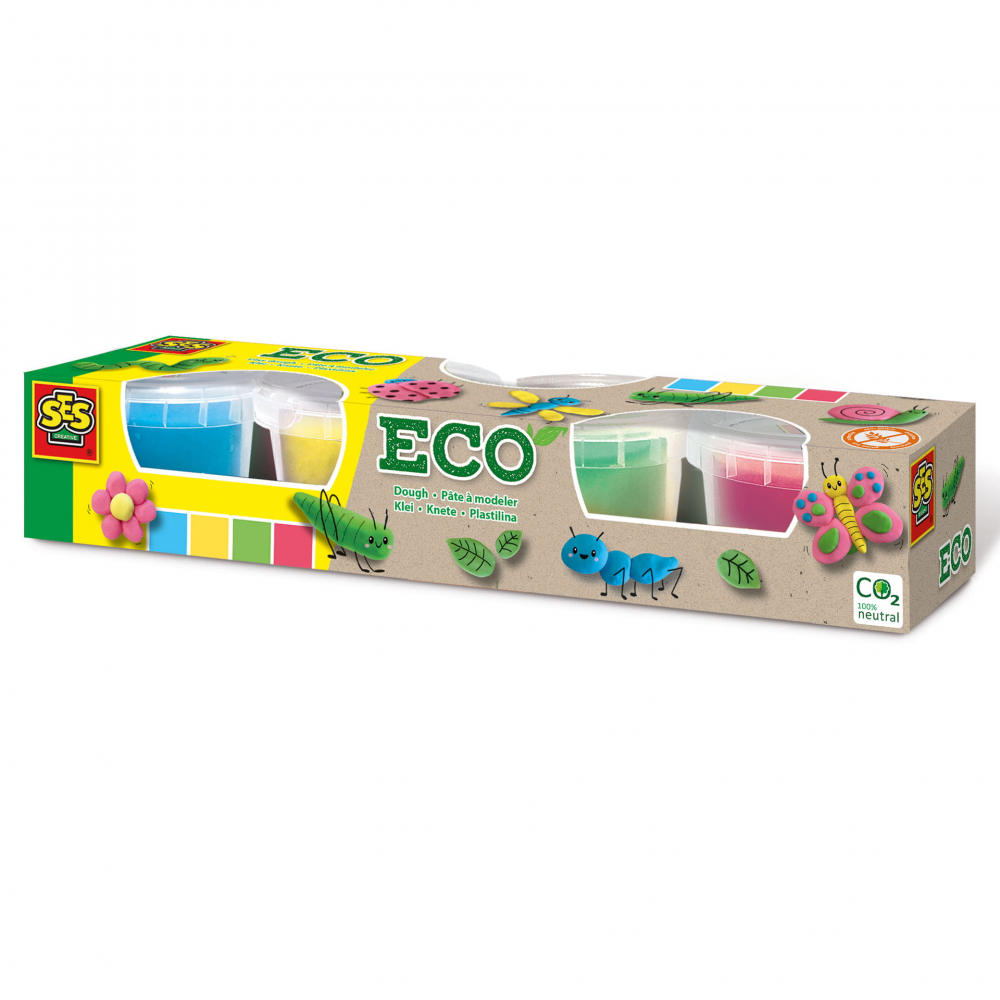 Plastilina Eco Ses Creative 4 Culori | Lucru Manual