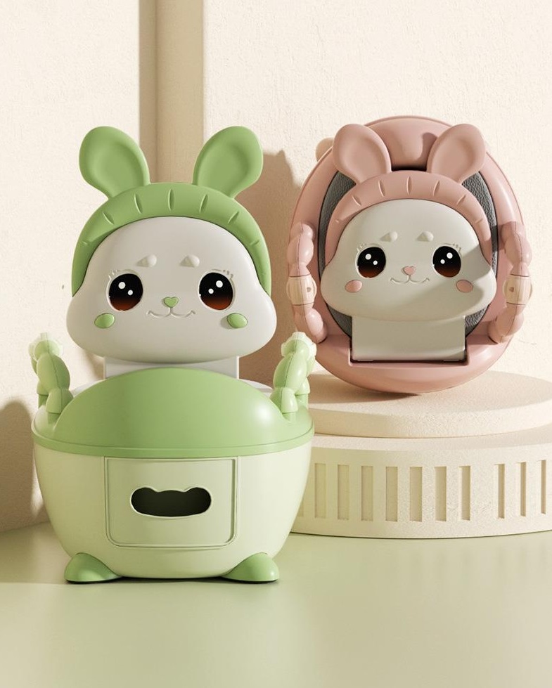 Olita Little Mom Cute Rabbit Green, cu adaptor moale - imagine 2