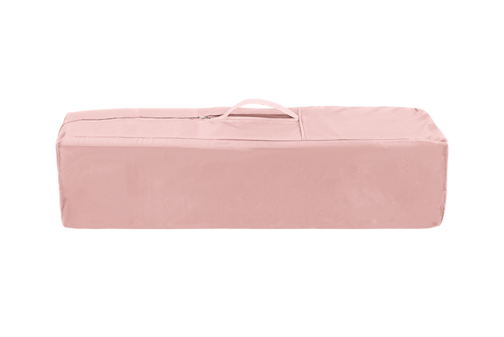 Pătuț KikkaBoo Milky Way Pink, Pliabil cu 2 Nivele - imagine 5