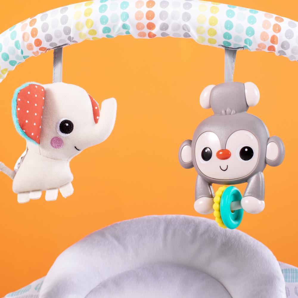 Leagan Portabil Bright Starts Whimsical Wild - imagine 3