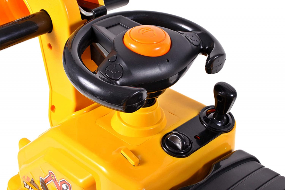 Excavator Malplay Rutschauto Galben 25kg - imagine 3