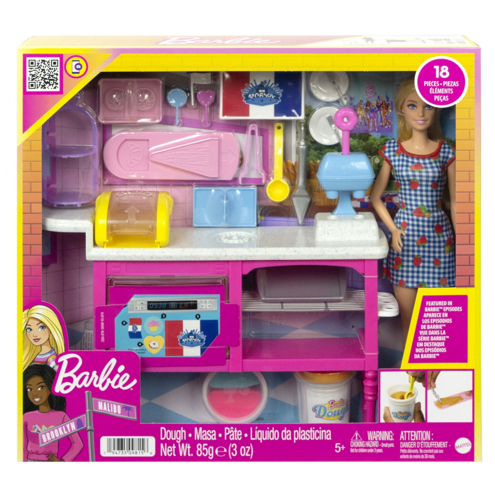 Barbie Set Cafenea, 18 piese, Mattel
