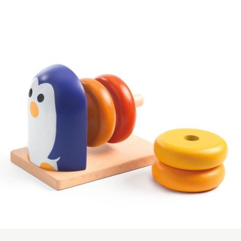 Joc Educativ PenguinBasic Djeco | Indemanare din Lemn - imagine 2