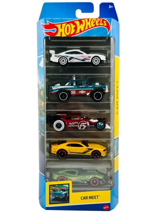 Set 5 Masini Hot Wheels Car Meet | Cadou Ideal