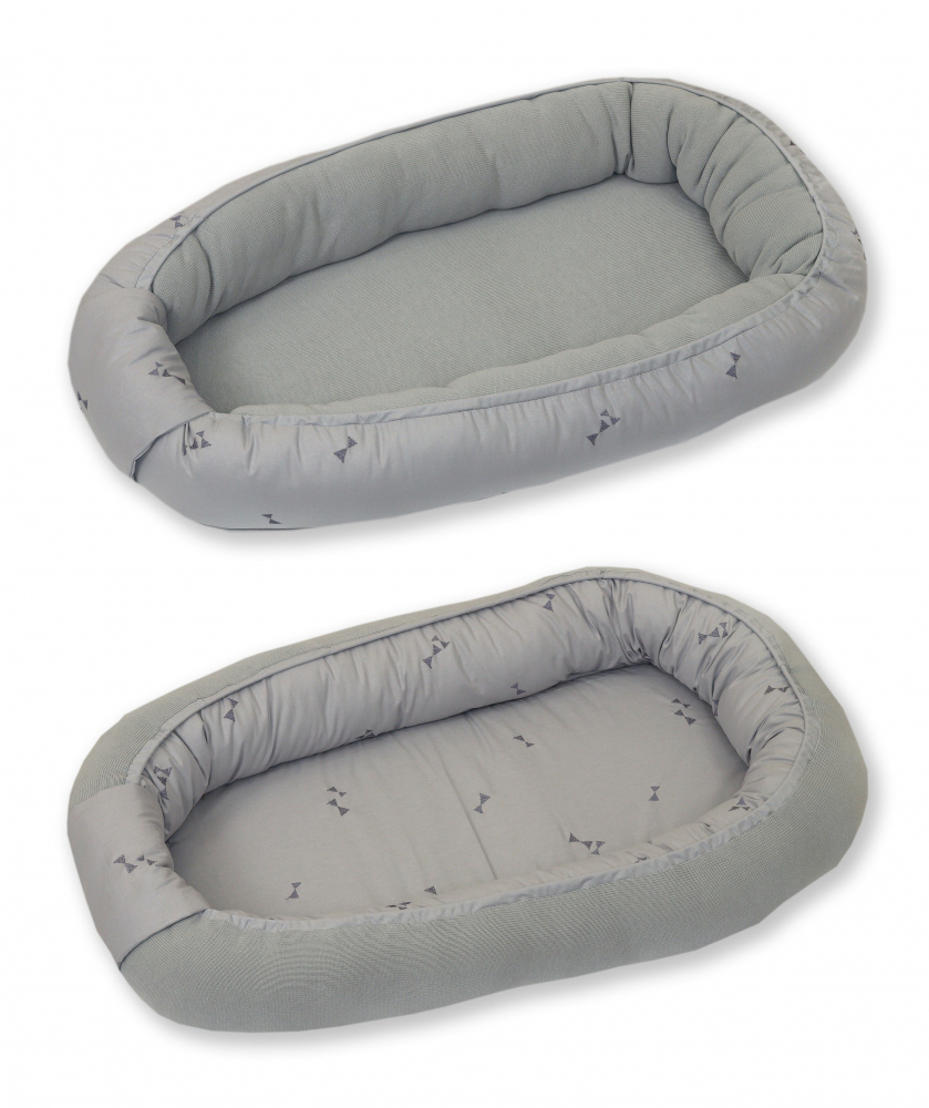 Baby Nest Pure Tricot Grey Amy 70x45 cm - imagine 4