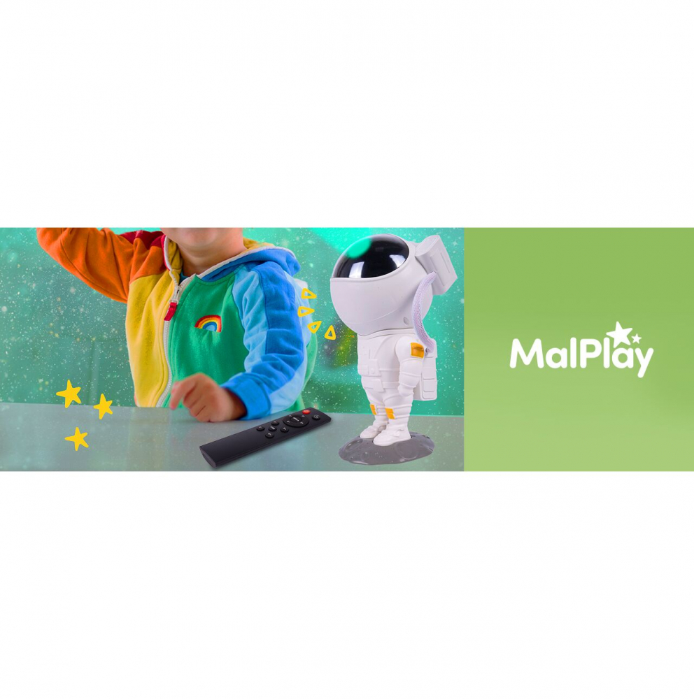Malplay Astronaut Proiector LED 8 Moduri Veghe - imagine 6
