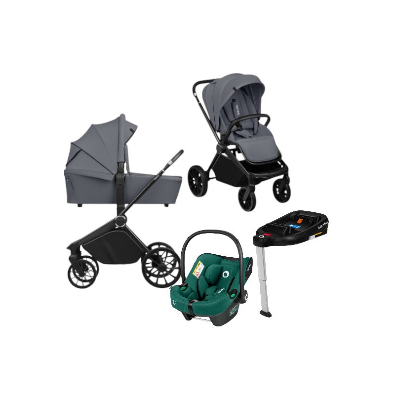 Lionelo Mika Plus 4in1 Cărucior Certificat ADAC