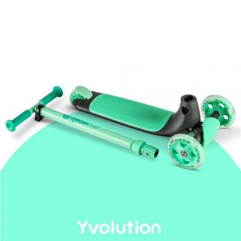 Yvolution Y Glider Kiwi - Trotineta cu 3 Roti LED - imagine 4