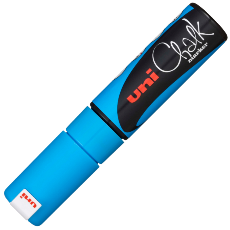 Marker Cretă Lichidă Uni Chalk, Bleu, 8 mm