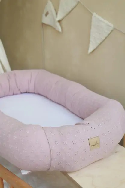 Babynest 2în1 Roz Premium | BabyLy - imagine 3