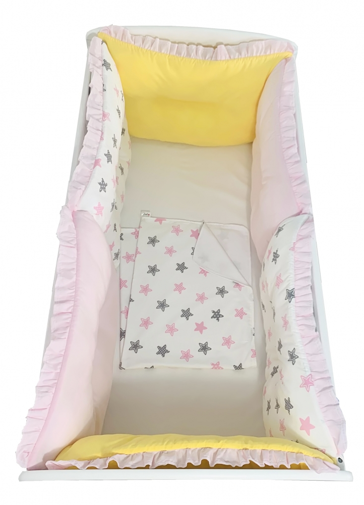 Set 6 Aparatori Patut Deseda 120x60 cm Galben-Roz