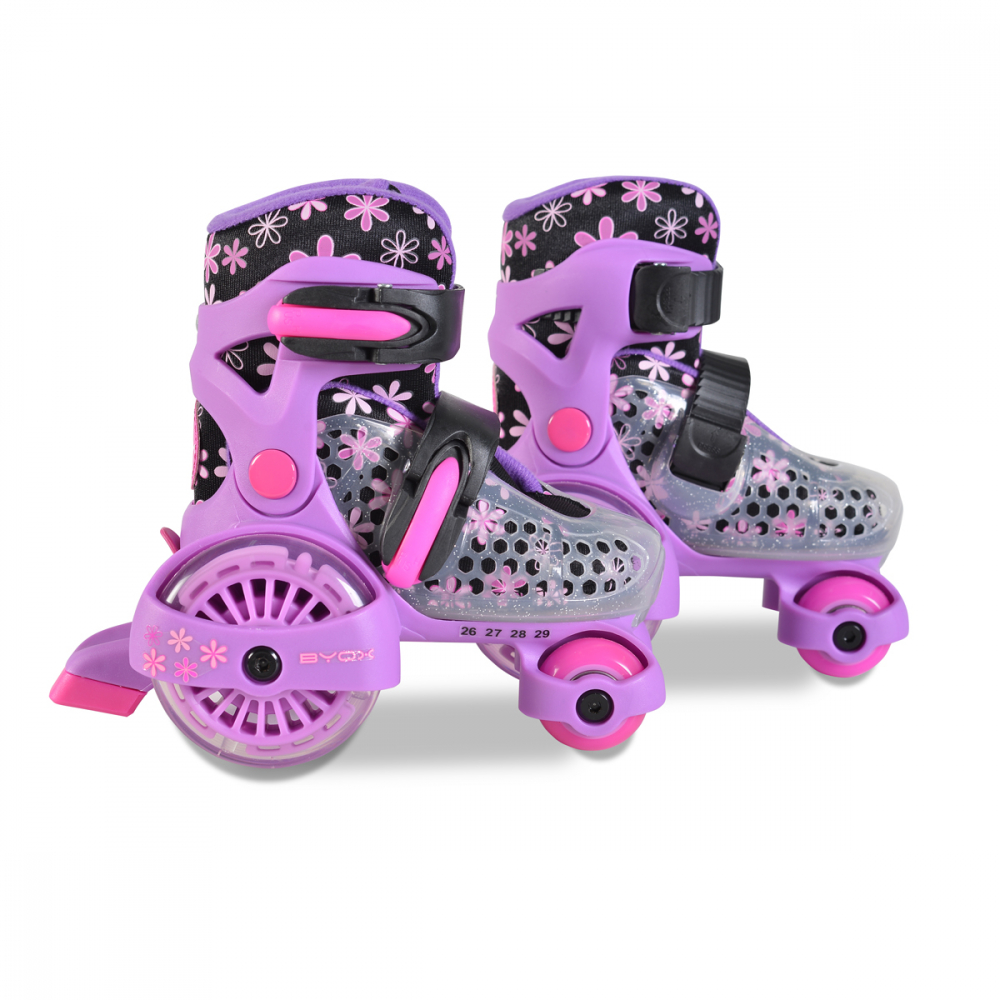 Patine cu rotile Byox Little Beetle Violet - imagine 2