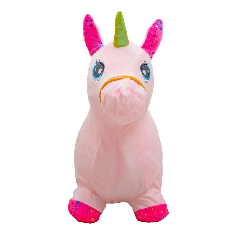Baby Mix Unicorn Roz Gonflabil | Jucărie Magică - imagine 6