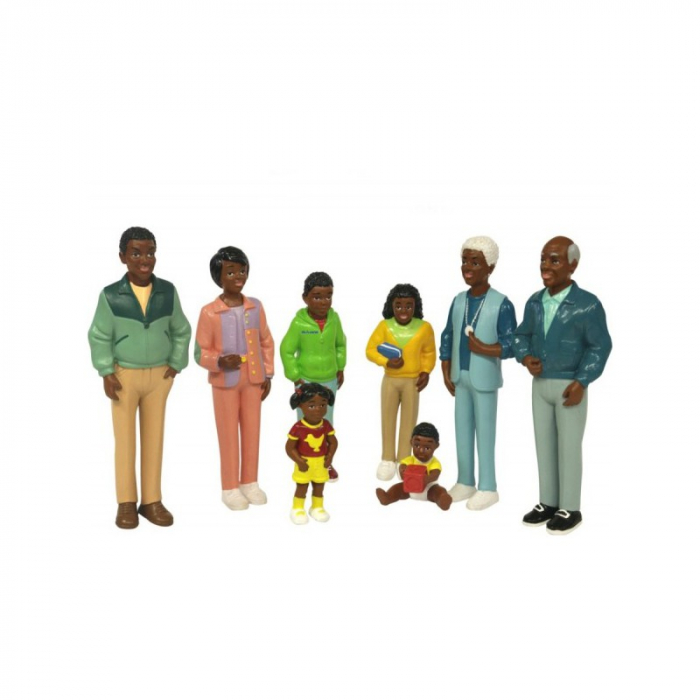 Set Figurine Familie Africană Miniland