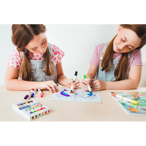Ooly Creioane Duble 12 Culori | Desen Creativ - imagine 6