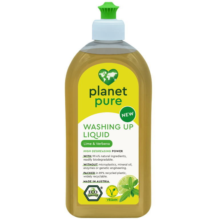 Detergent Bio Planet Pure Vase Lime și Verbena 500ml - imagine 2