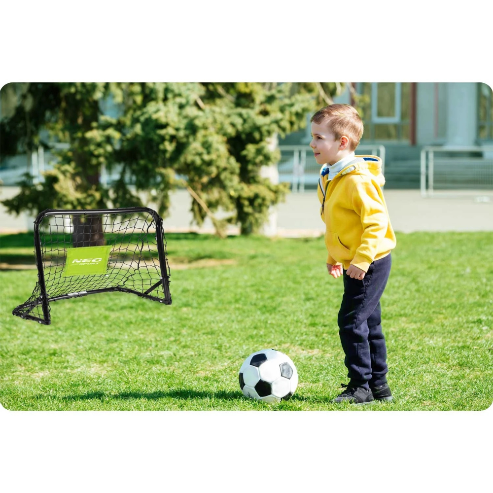 Set 2 Porți Fotbal Copii Neo Sport cu Plasă