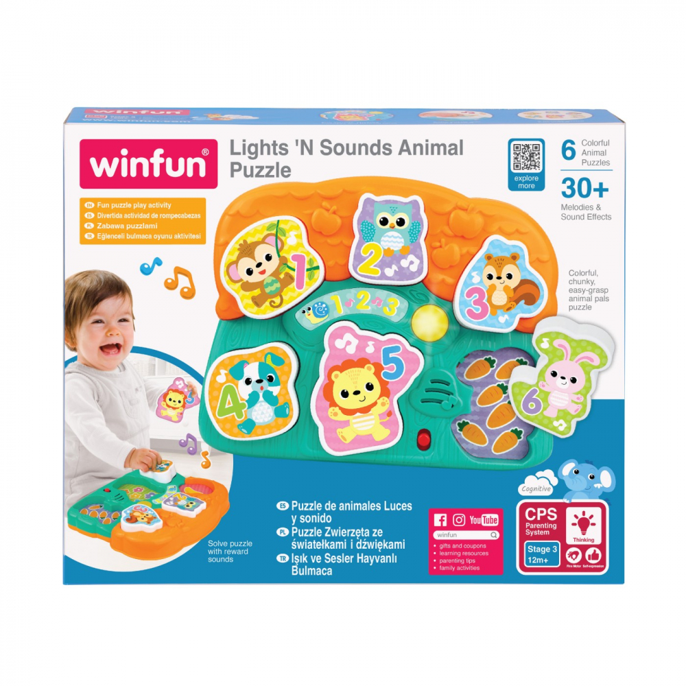 Puzzle Educativ cu Sunete Winfun | Dezvoltare