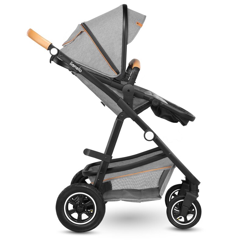 Carucior Lionelo Amber 2 in 1 Aluminiu Gri - imagine 6