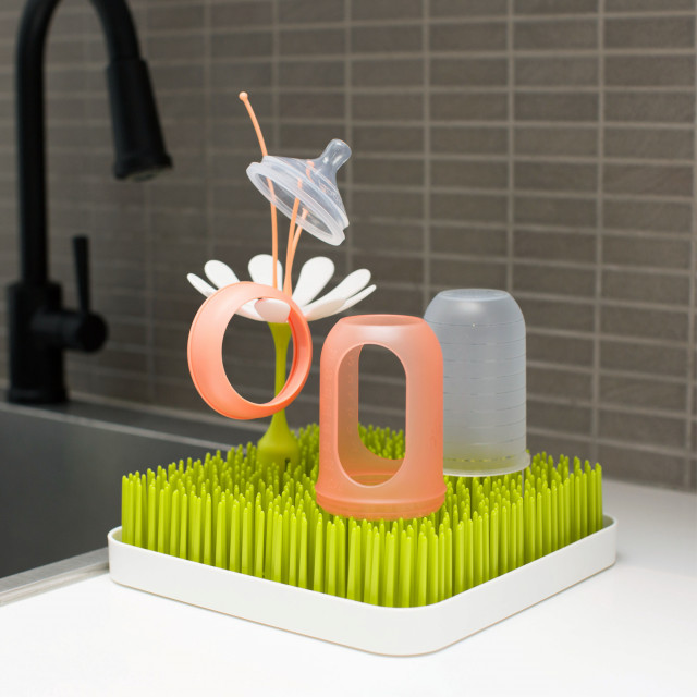 Accesoriu Uscare Biberoane Boon Stem, Alb - imagine 3