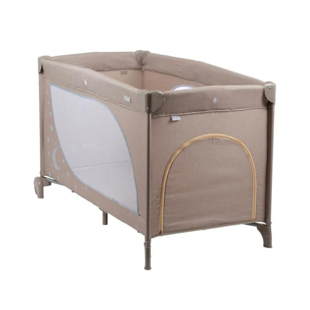 Patut pliant BabyGo Sleeper Moon Beige, calatorii