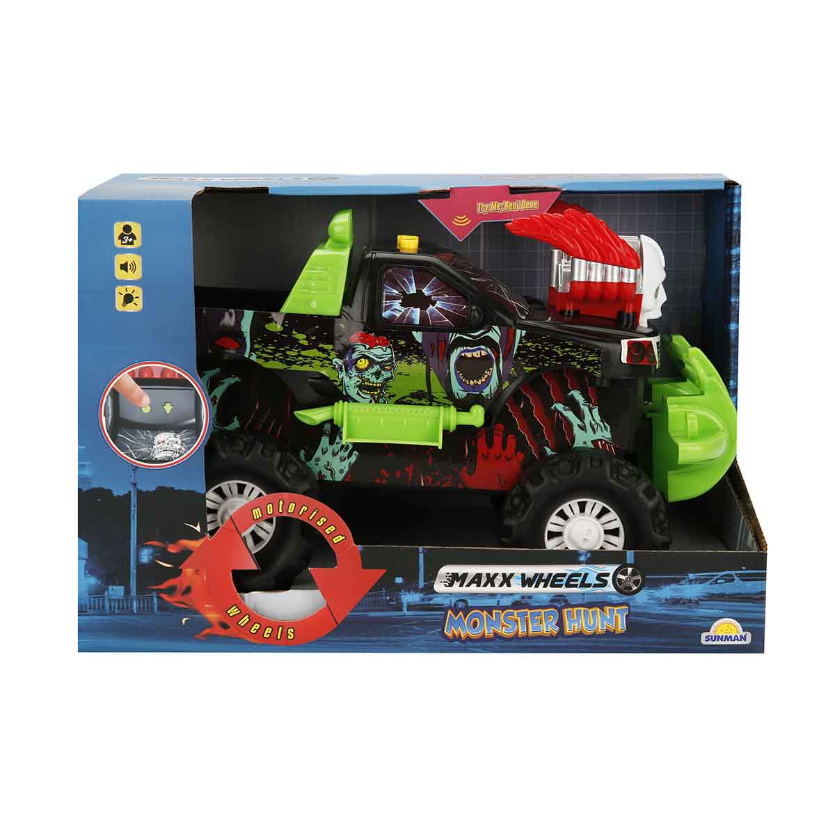 Masina teren Maxx Wheels 30cm cu Lumini si Sunete