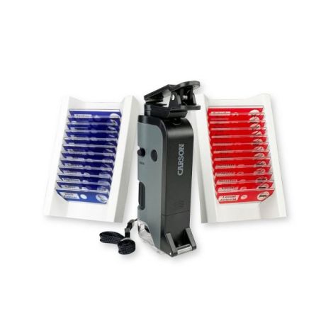 Carson MicroFlip - Microscop Portabil 100-250x cu LED