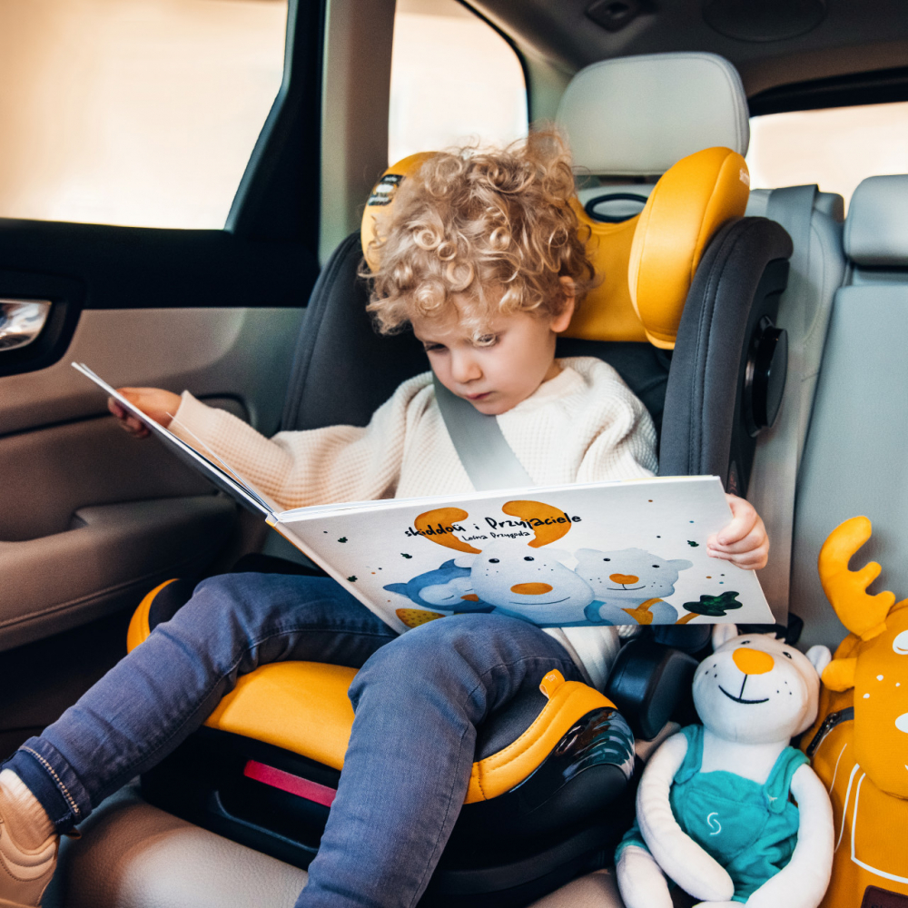 Scaun Auto Skiddou Isofix 15-36 kg Galben - imagine 3