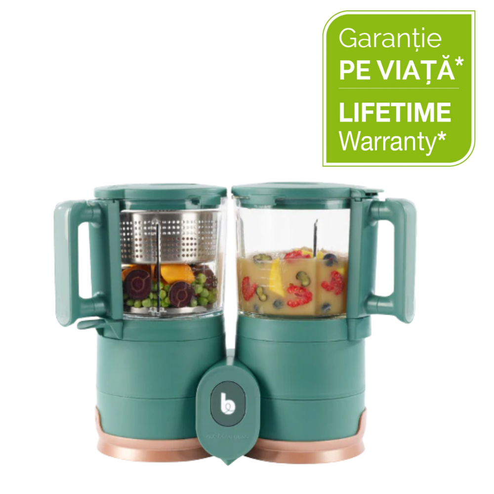 Robot Babymoov Nutribaby 4-1: Sticla și Otel Inoxidabil