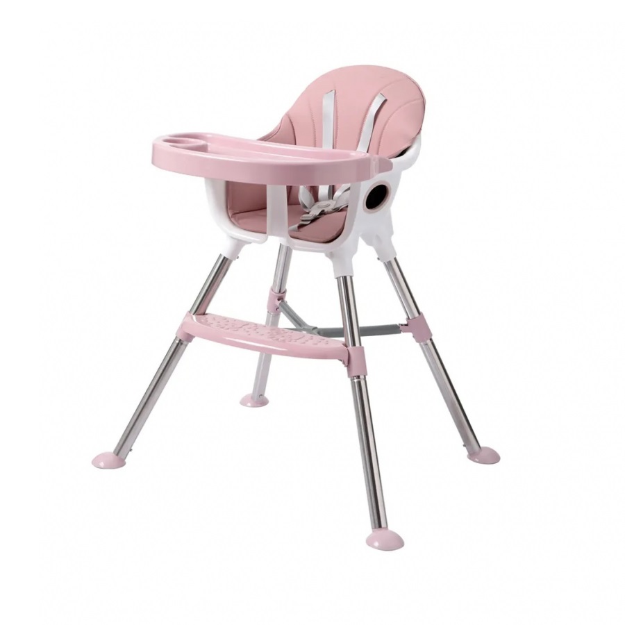Scaun de masa Little Mom transformabil, Elite Pink - imagine 7