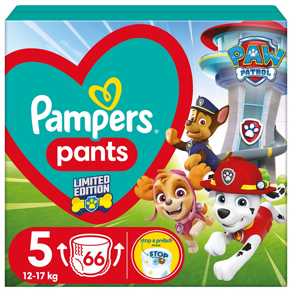 Scutece Pampers Pants Patrula Catelusilor M5 - imagine 3