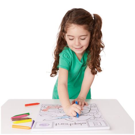 Bloc de desen Alfabetul Animalelor Melissa & Doug - imagine 2