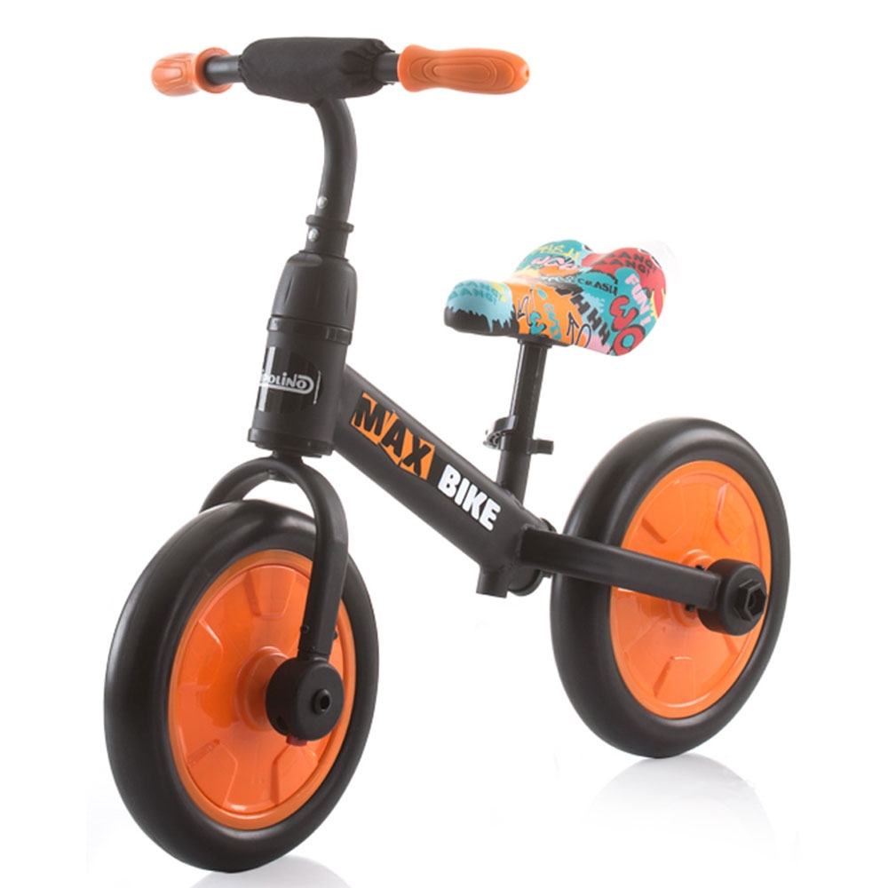 Bicicleta Chipolino Max Bike Orange 10" cu Roti Ajutatoare - imagine 2