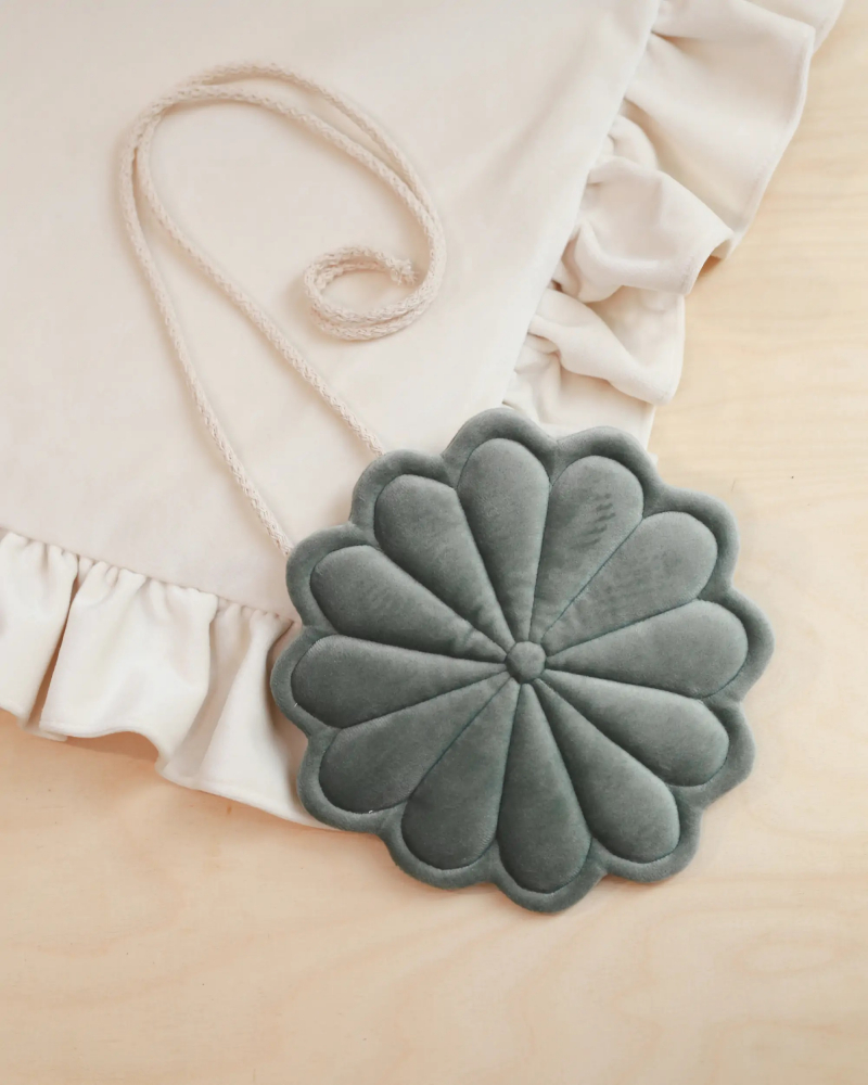 Pandantiv Catifea Babyly Floare Menta | Decor Copii - imagine 4