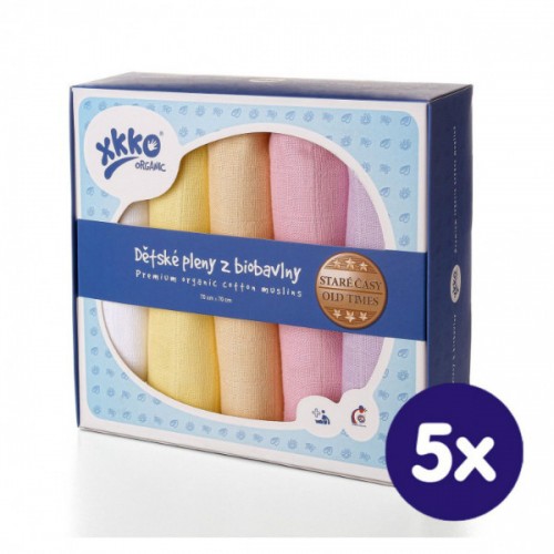 Set Museline Bumbac Organic XKKO Girls Pastels