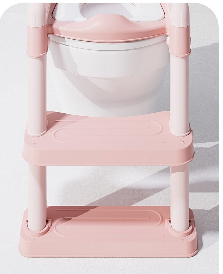 Reductor Toaletă Little Mom Pink Pliabil - imagine 8