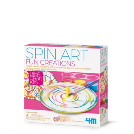 LittleCraft Roata Pictorului Spin Art 4M - Creativitate