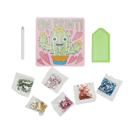 Ooly Mini Atelier DIY Diamante Cactus Creativ - imagine 2
