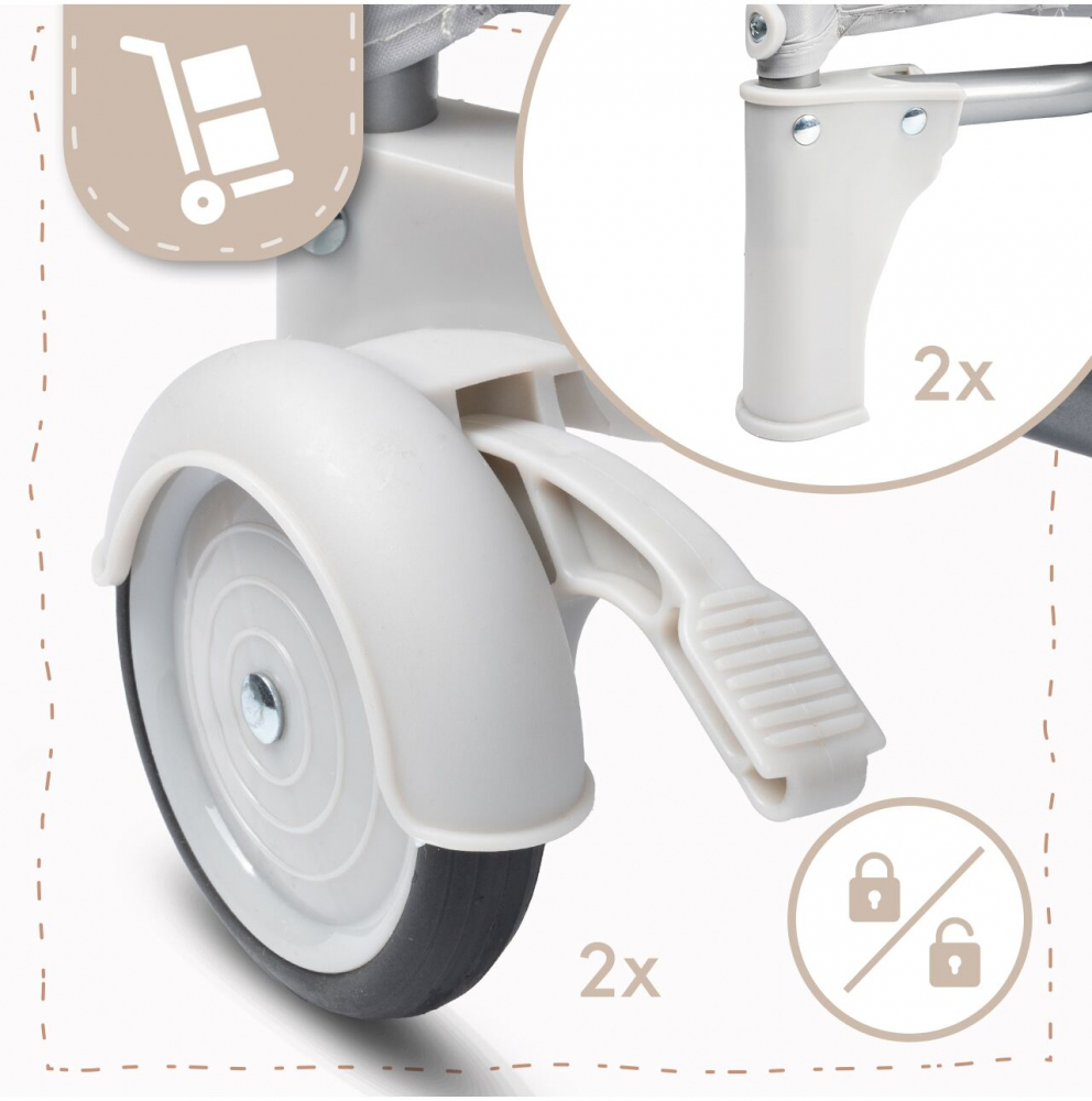 Tarc Malplay 2in1 Pliabil cu Saltea Inclusă - imagine 3