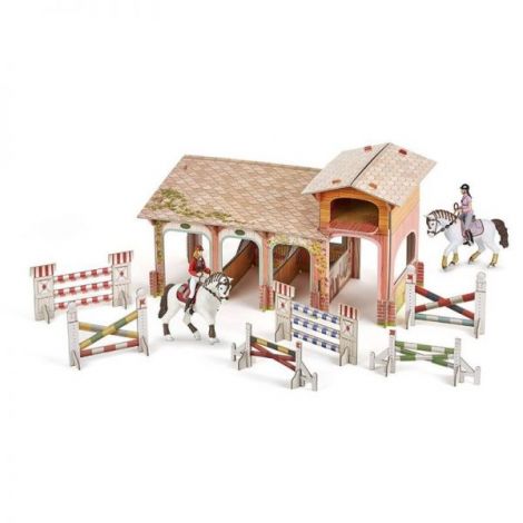 Set Poney Club Papo - 4 Figurine & Boxă Inclusă