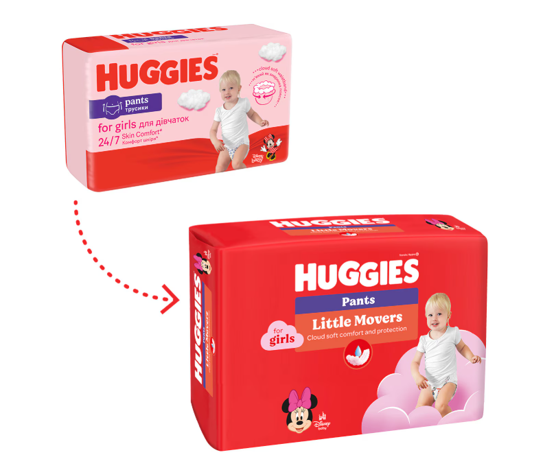 Huggies Virtual Pack 4 Girl, 9-14 kg, 72 buc - imagine 5