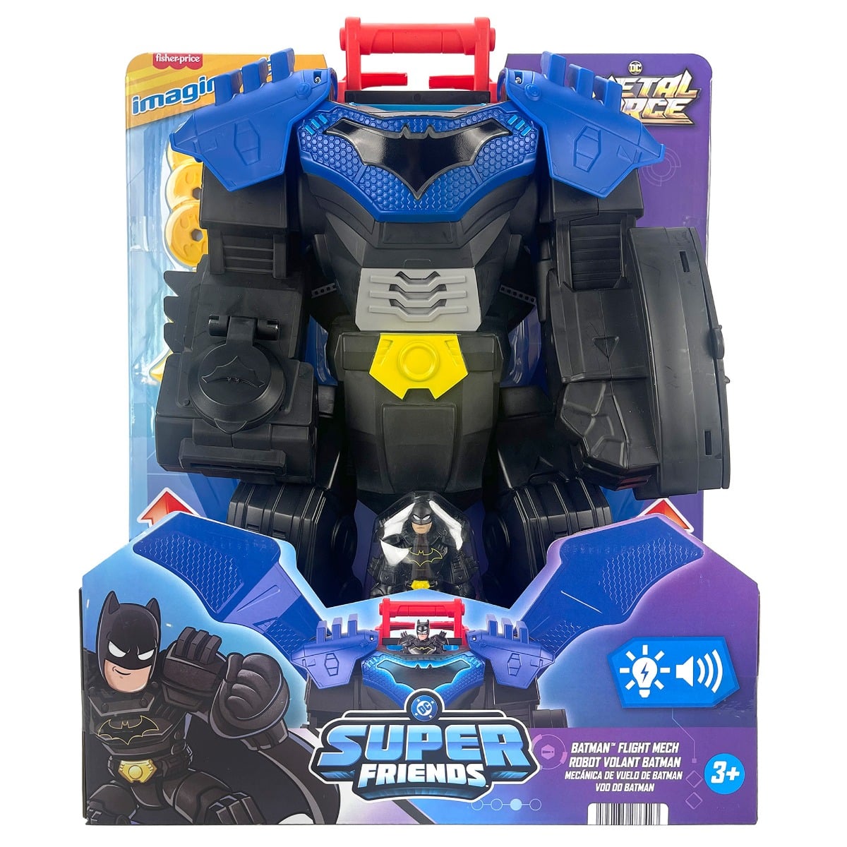 Robot Batman Metal Force Imaginext - Jucarie interactiva