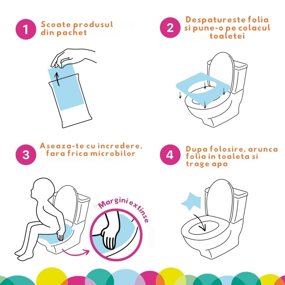 Protecții Igienice Toaletă Kidscenter (10 buc) - imagine 4