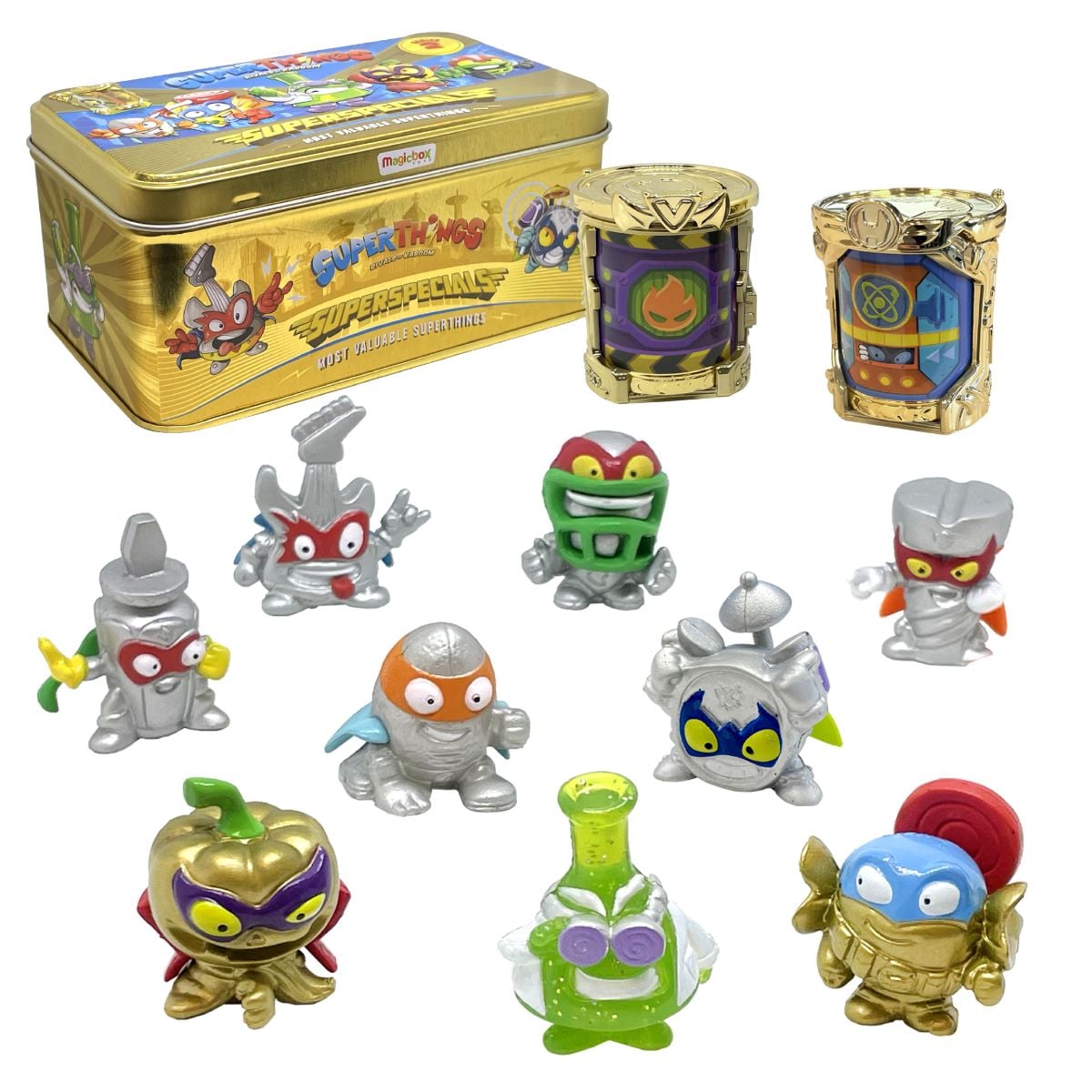 Set 9 Figurine SuperThings in Cutie Metalica