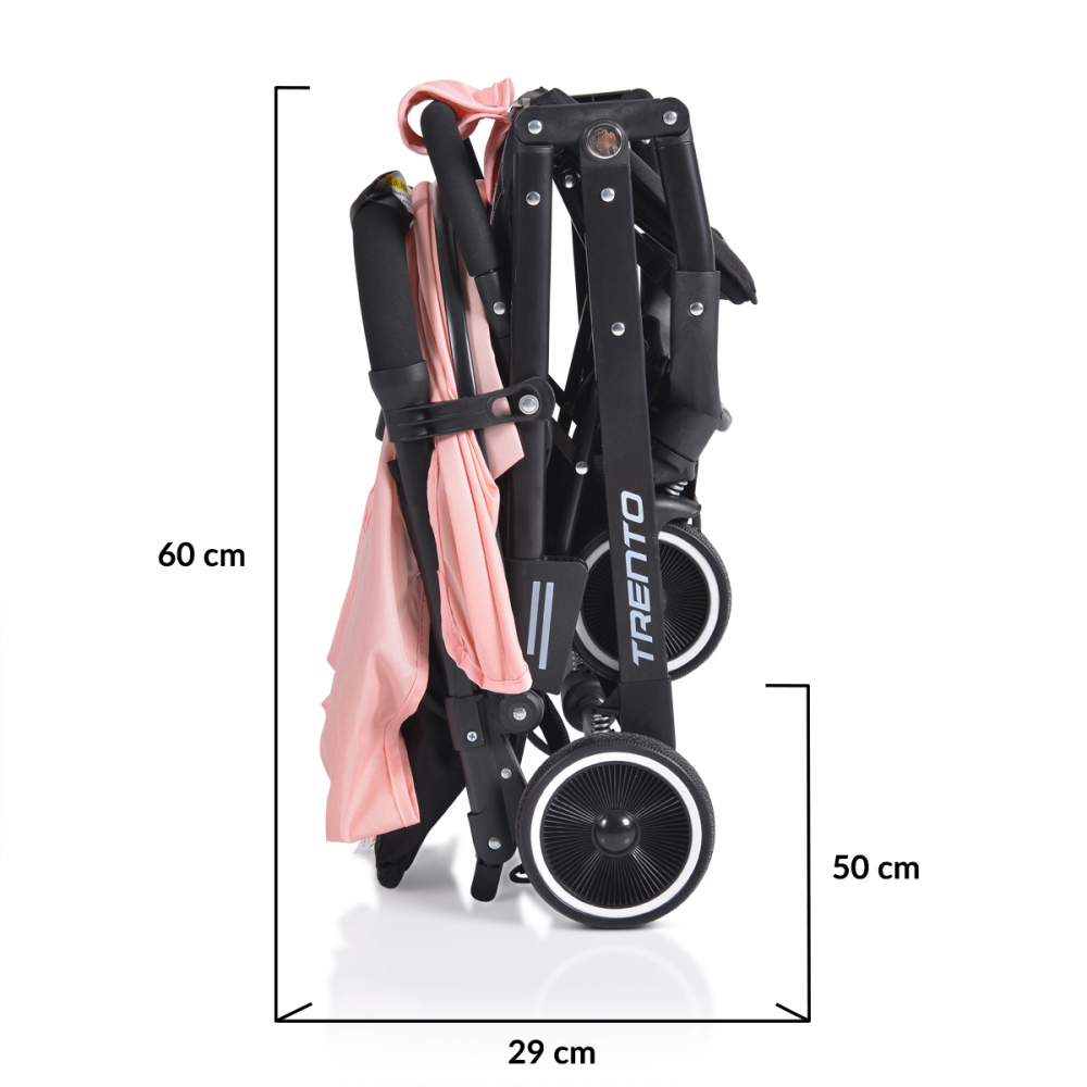 Carucior Moni Trento Pink Pliabil Compact - imagine 11