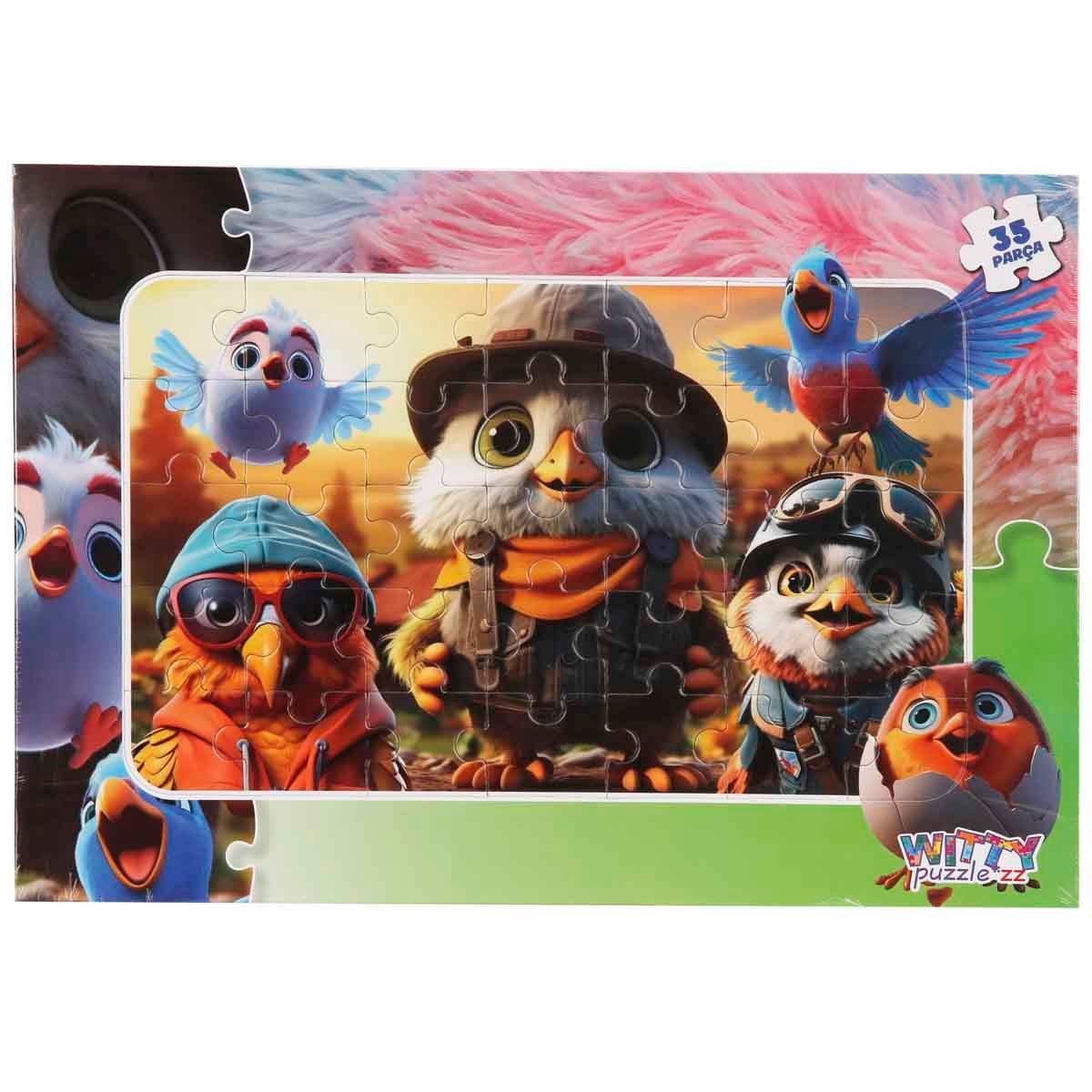 Puzzle Pasari Calatoare 35 piese Witty Puzzlezz