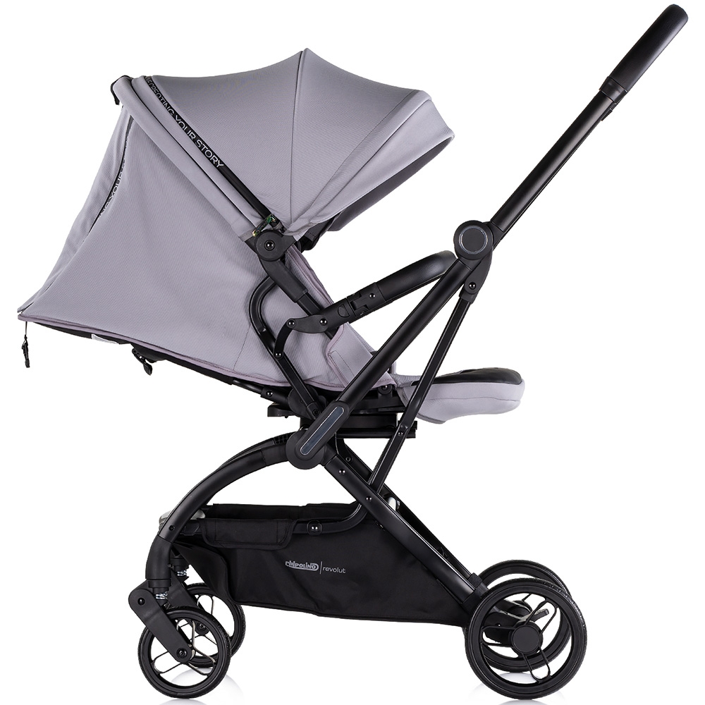 Chipolino Revolut Cloud Grey - Carucior cu sezut rotativ 360° - imagine 4